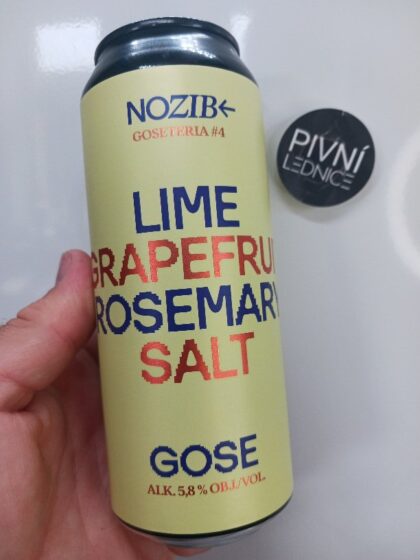 Nozib GOSETERIA #4 Lime + Grapefruit + Rosemary + Salt Gose 13°/5,8% 0,5l