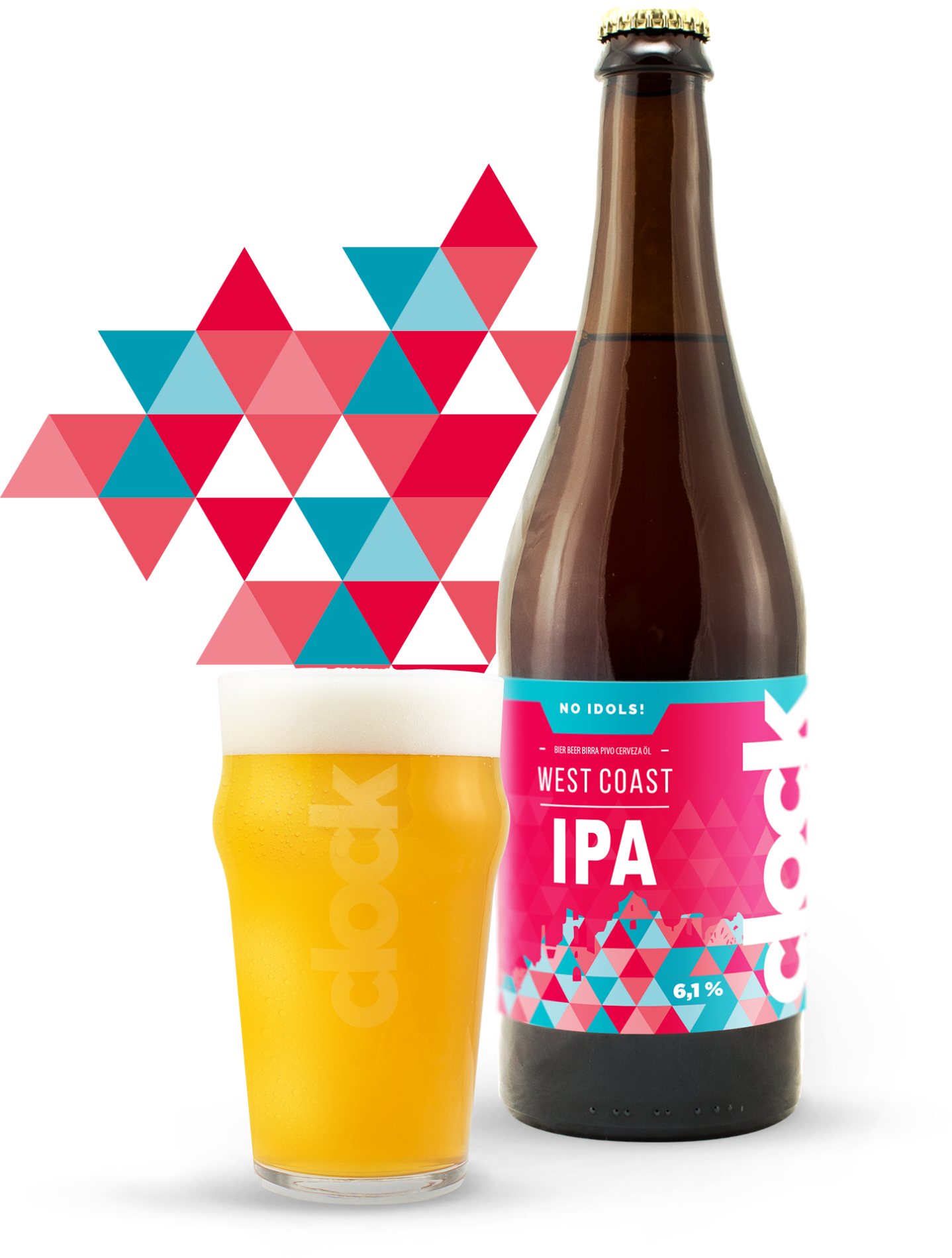 Clock West Coast IPA 14°/6,1% 0,7l - Obrázek 2