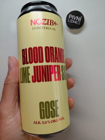 Nozib GOSETERIA #6 Blood Orange + Lime + Juniper + Salt 13°/5,4% 0,5l