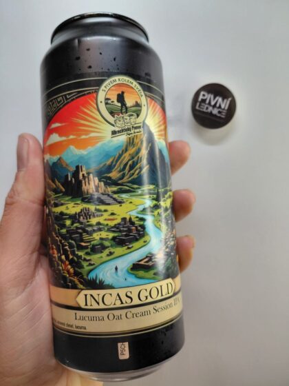 Albrechtický pivovar Incas Gold 3,7% 0,5l